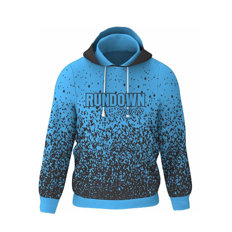 Rundown Baby Blue and Black Fleece Hoodie – Rundown Sports LLC